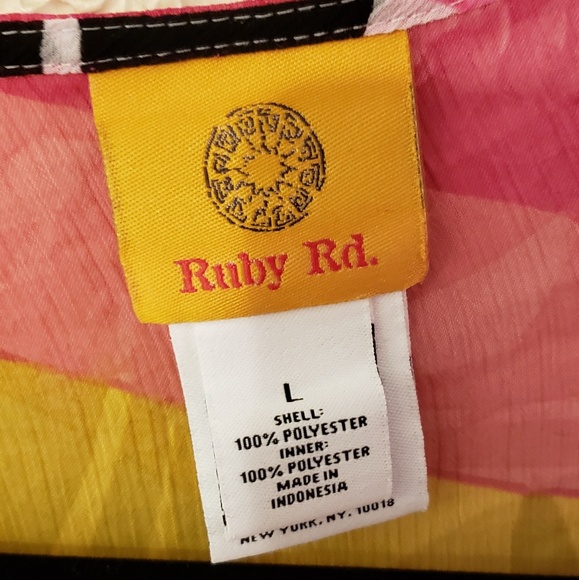 ❤️SOLD!❤️Ruby Rd. Chiffon Flowing Style - Picture 4 of 8